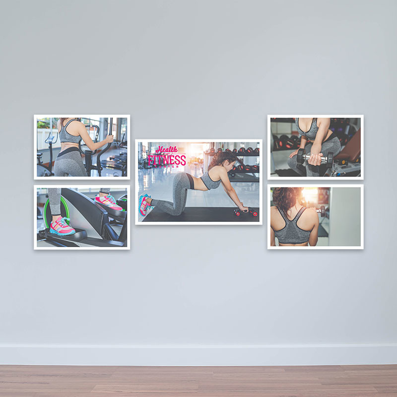 Bộ 5 tranh tập luyện Fitness đẹp nhất  M4