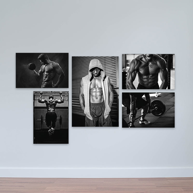 Bộ 5 tranh tập luyện thể hình ấn tượng M4