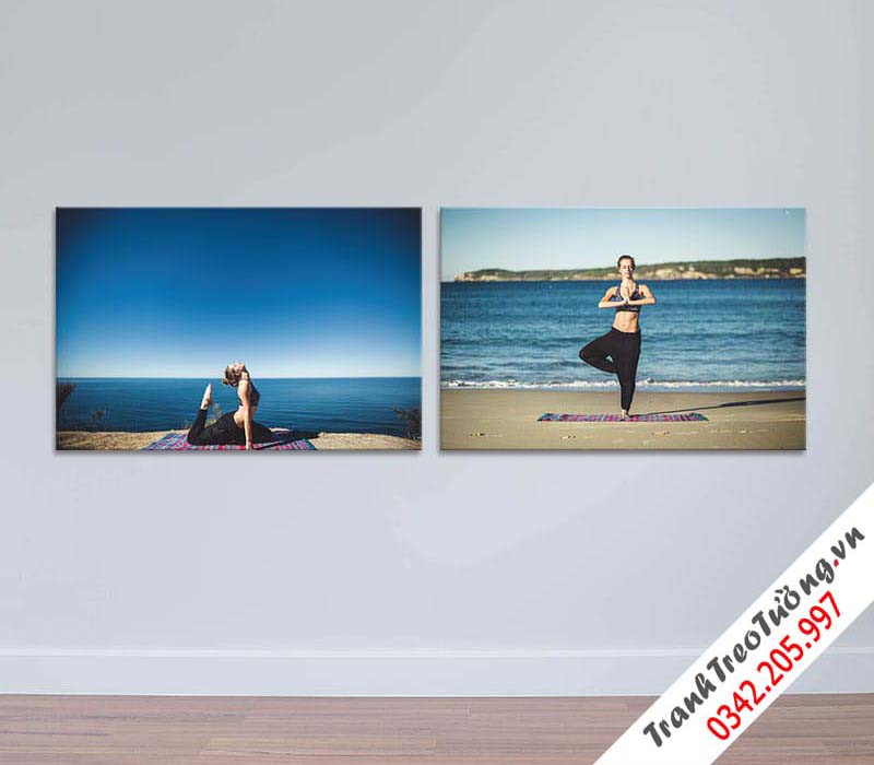 Bộ 2 Tranh đẹp về Yoga  M2