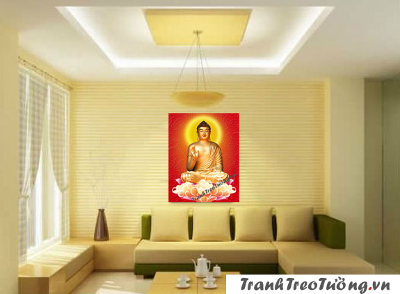 Treo tranh thờ Phật trong nhà để bình an