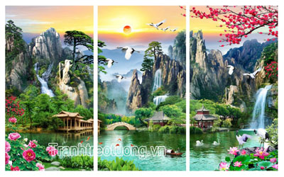 Tranh sơn thủy hữu tình M31