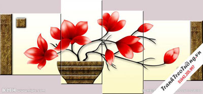 Tranh Bình Hoa Sứ M33