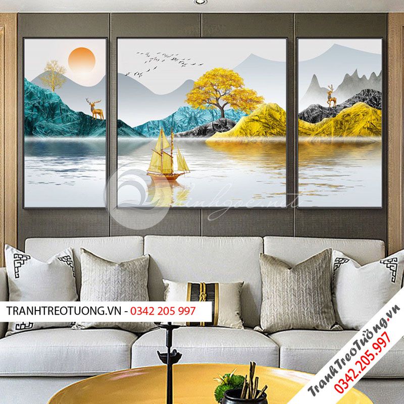 Tranh bộ 3 Đối xứng nghệ thuật M14