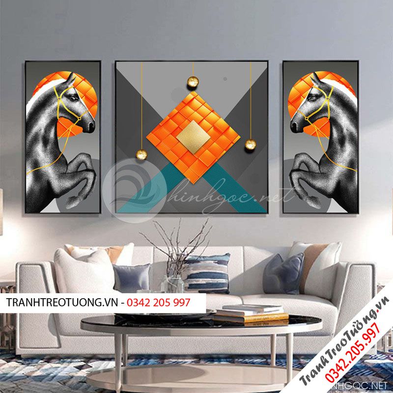 Tranh bộ 3 Đối xứng nghệ thuật M9