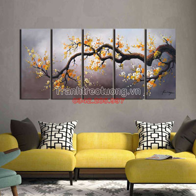 Tranh Hoa Đào Nghệ Thuật M16