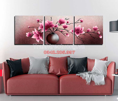 Tranh Hoa Đào Nghệ Thuật M34