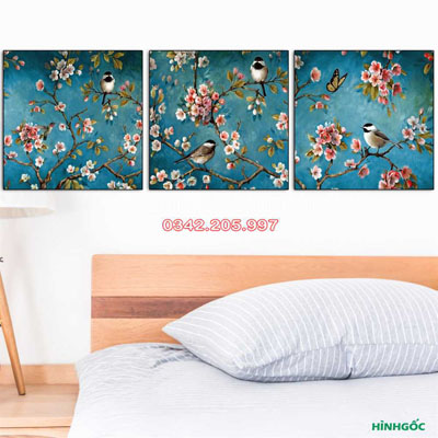 Tranh Hoa Đào Nghệ Thuật M35