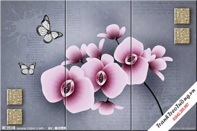 Tranh Lọ Hoa 3 Bức M10