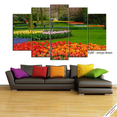 Tranh Phong Cảnh Vườn Hoa M2
