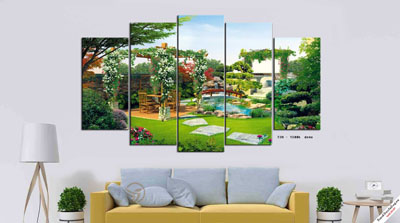 Tranh Phong Cảnh Vườn Hoa M24
