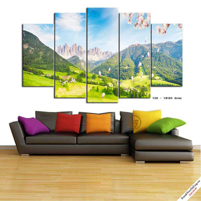 Tranh Phong Cảnh Vườn Hoa M7