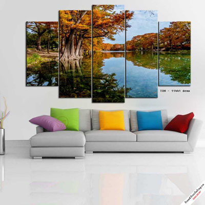 Tranh Phong Cảnh Rừng Núi Mùa Thu M18