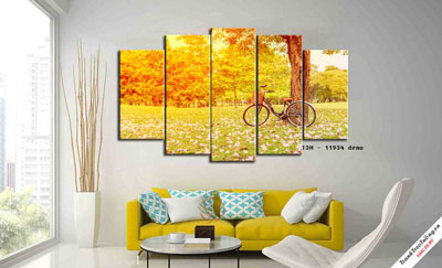 Tranh Phong Cảnh Rừng Núi Mùa Thu M22