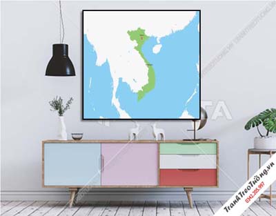 Tranh bản đồ việt nam M13