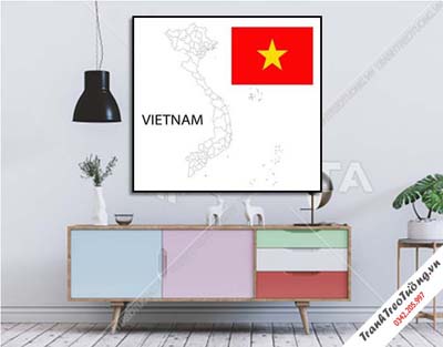 Tranh bản đồ việt nam M16