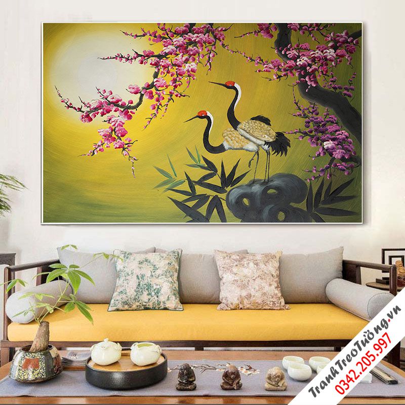 Tranh treo tường Hoa Đào Mai M4