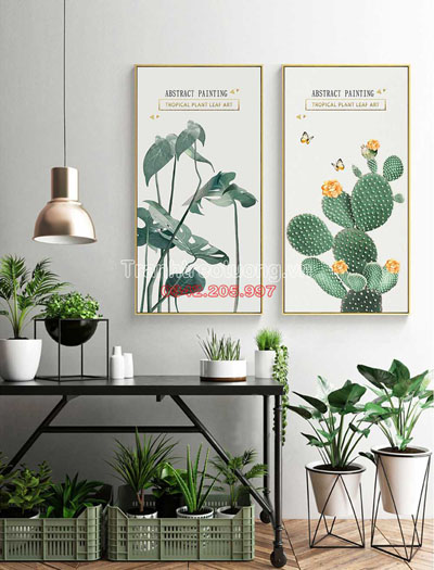 Tranh Bộ Lá Cây Xanh M3