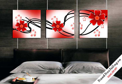 Tranh Bộ Hoa Phòng Ngủ M35