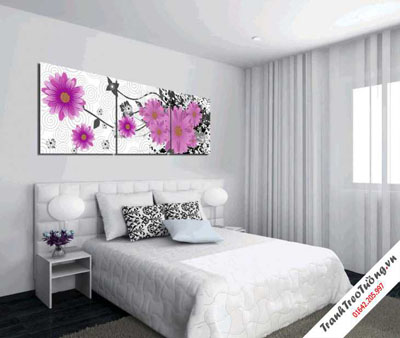 Tranh Bộ Hoa Phòng Ngủ M45