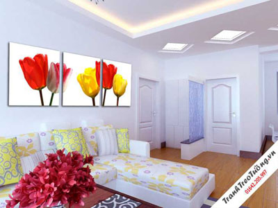 Tranh Bộ Hoa Phòng Ngủ M86