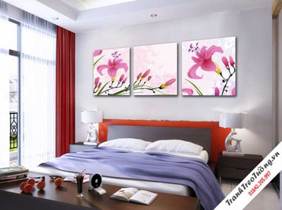 Tranh Bộ Hoa Phòng Ngủ M88