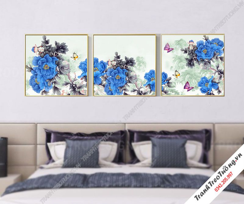 Tranh bộ 3 treo Phòng Ngủ Hiện Đại M9