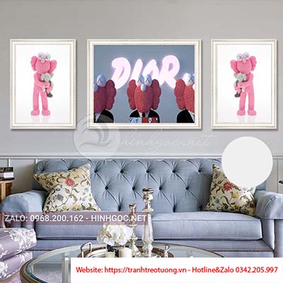 Tranh bộ 3 bức người máy hiện đại-K-10