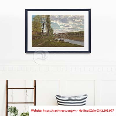 Tranh phong cảnh paris thành phố ngày mới bắt đầu-NHA-271