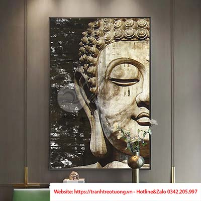 Tranh phật tổ trang trí tâm thanh tịnh bình an-TMVT-69