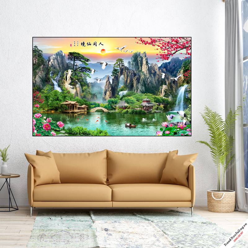 Tranh treo tường khổ ngang C5418