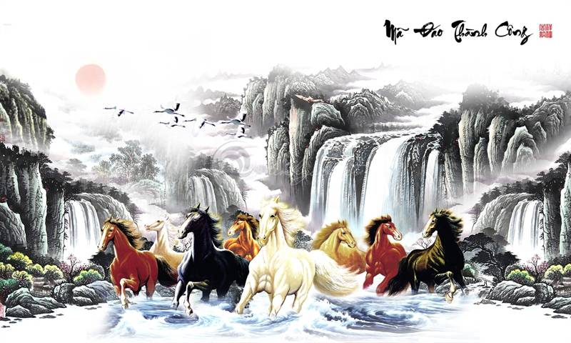 Tranh treo tường khổ dọc C5673