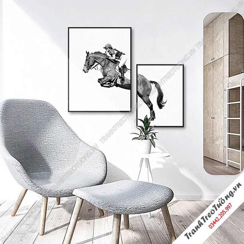 Tranh ghép 2 bức hiện đại C5962