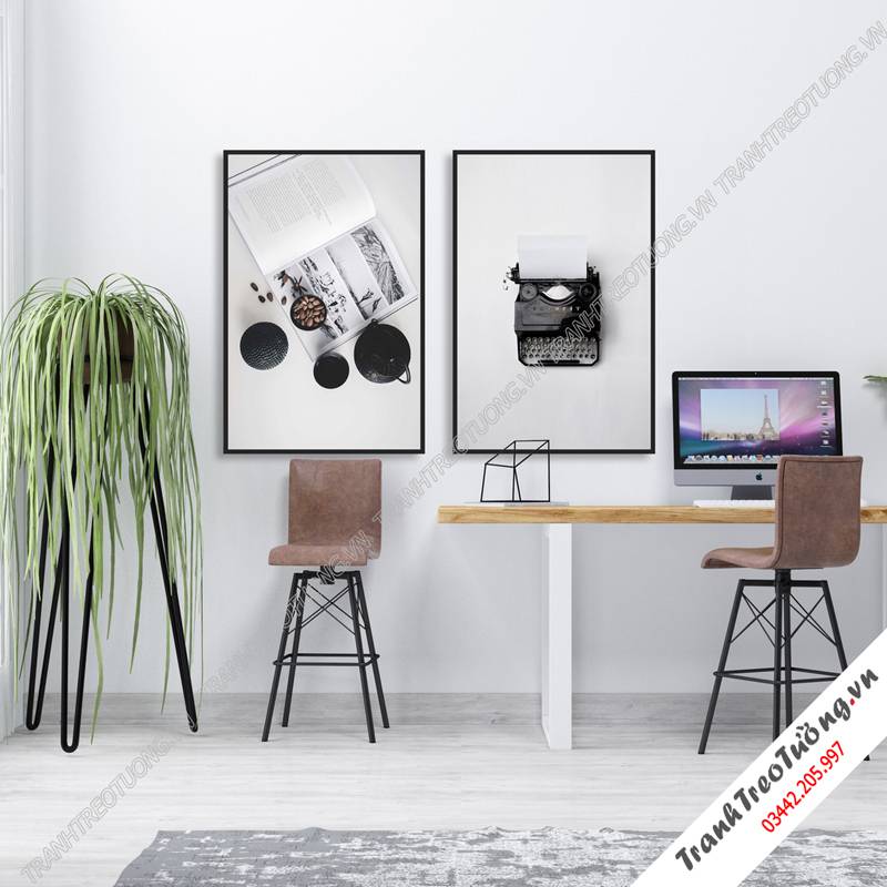 Tranh ghép 2 bức hiện đại C5976