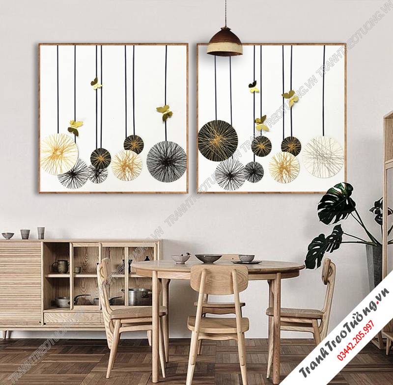 Tranh ghép 2 bức hiện đại C5985