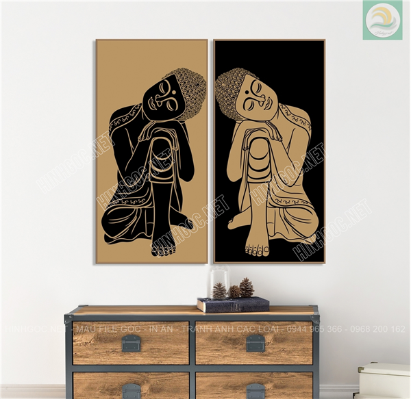 Tranh ghép 2 bức hiện đại C5988