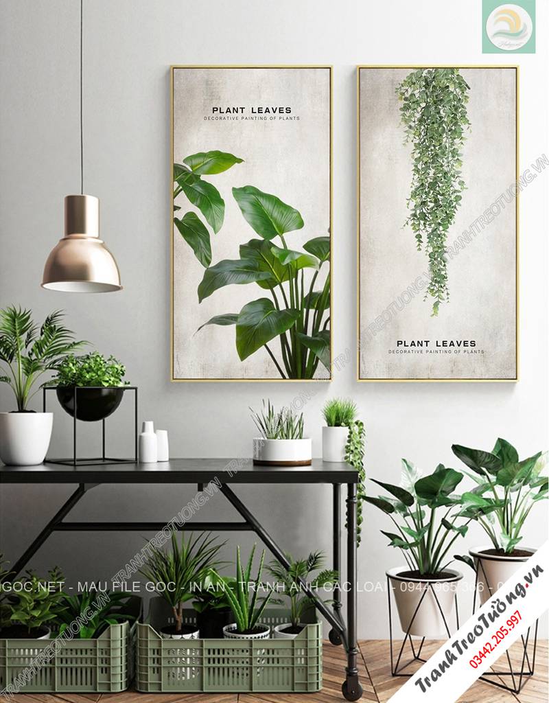 Tranh ghép 2 bức hiện đại C6086