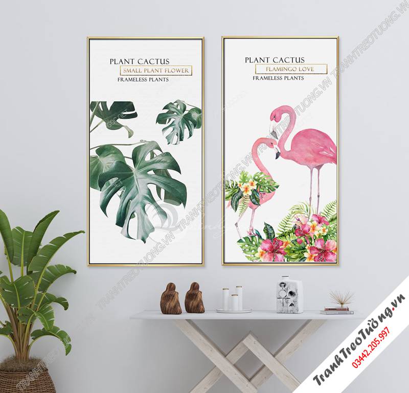 Tranh ghép 2 bức hiện đại C6097