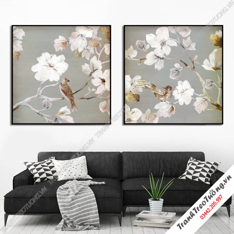 Tranh ghép 2 bức hiện đại C6127