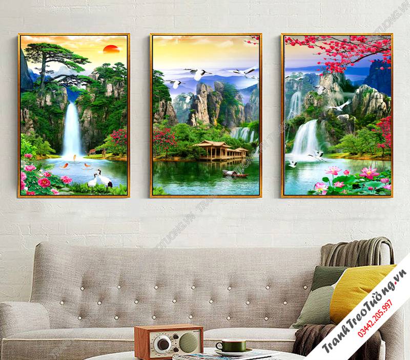 Tranh treo tường khổ dọc C7260
