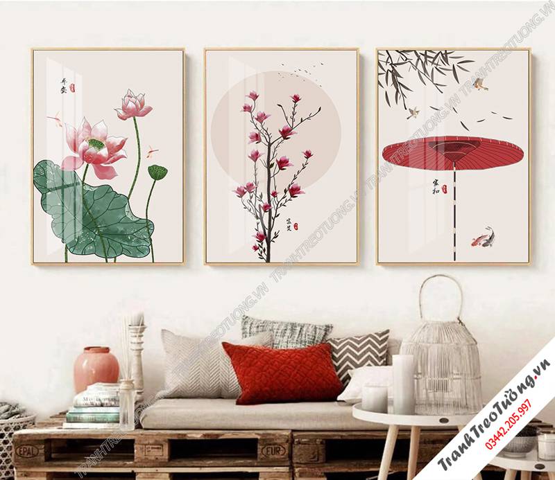 Tranh treo tường khổ dọc C7603