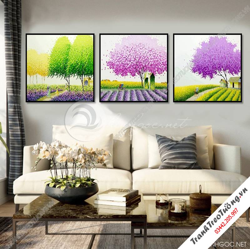 Tranh ghép 2 bức hiện đại C8327