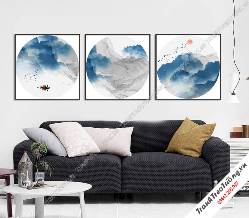 Tranh ghép 2 bức hiện đại C8343