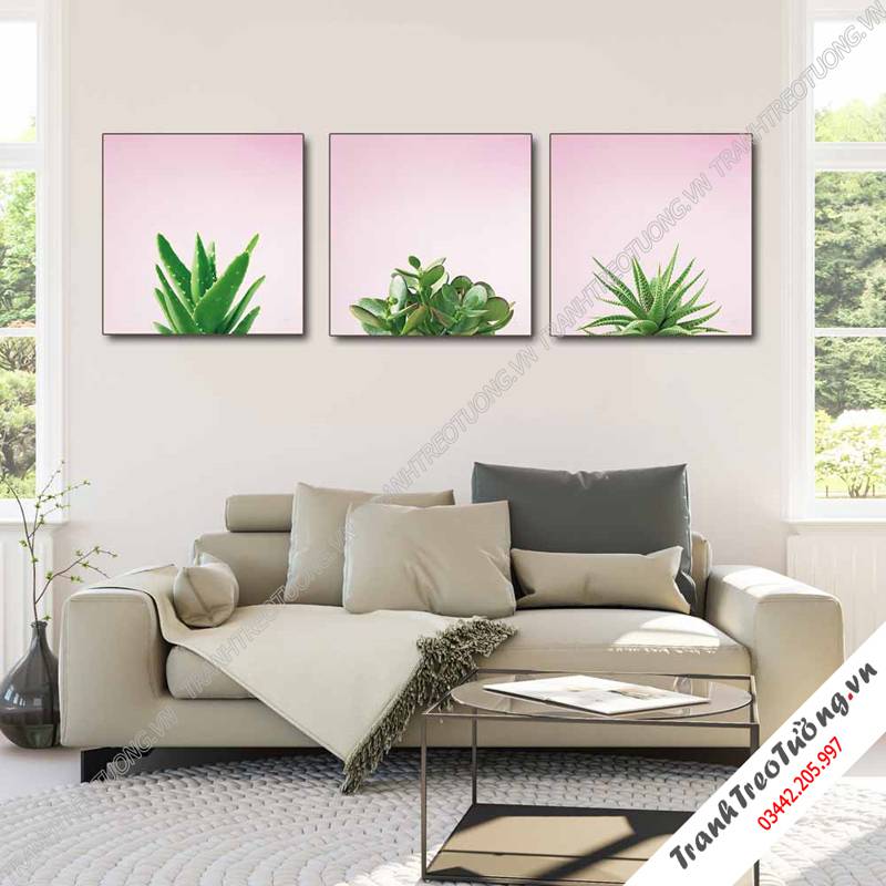 Tranh ghép 2 bức hiện đại C8350