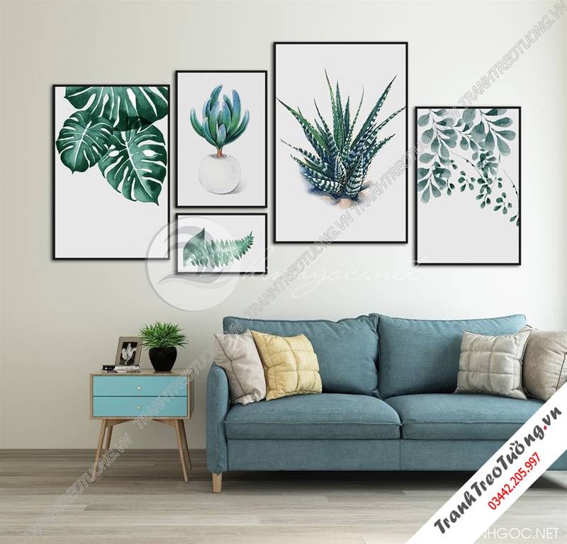 Tranh treo tường nhiều tấm ghép C8750