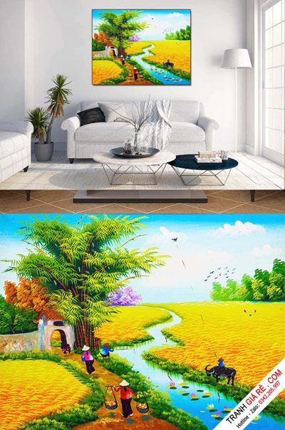 Tranh Đồng Quê Việt Nam 1 bức G26