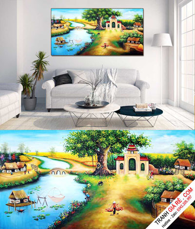 Tranh Đồng Quê Việt Nam 1 bức G33