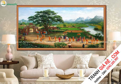 Tranh Đồng Quê Việt Nam 1 bức G56