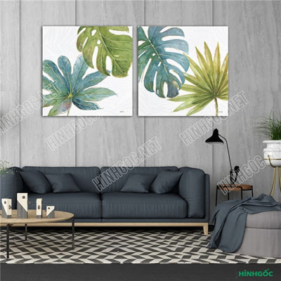 Tranh Hoa Treo Phòng Khách 2 bức G23