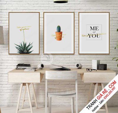Tranh Trang Trí Phòng Cho Bé 3 bức G16