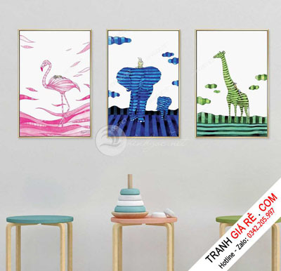 Tranh Trang Trí Phòng Cho Bé 3 bức G21